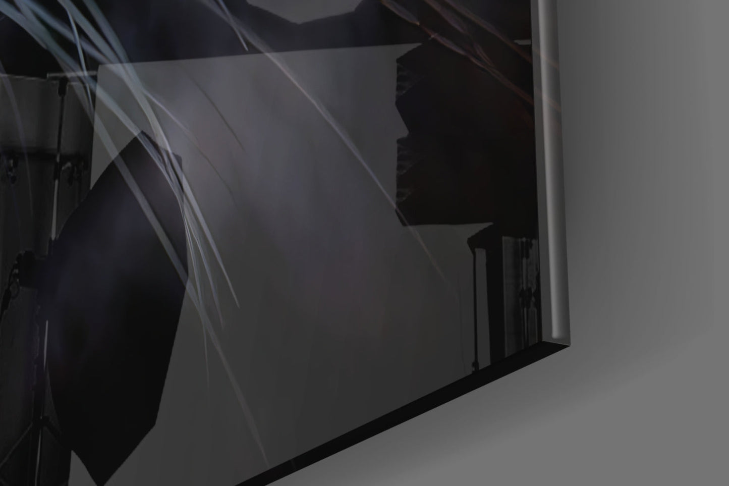 Tiger Snarl Glass Wall Art