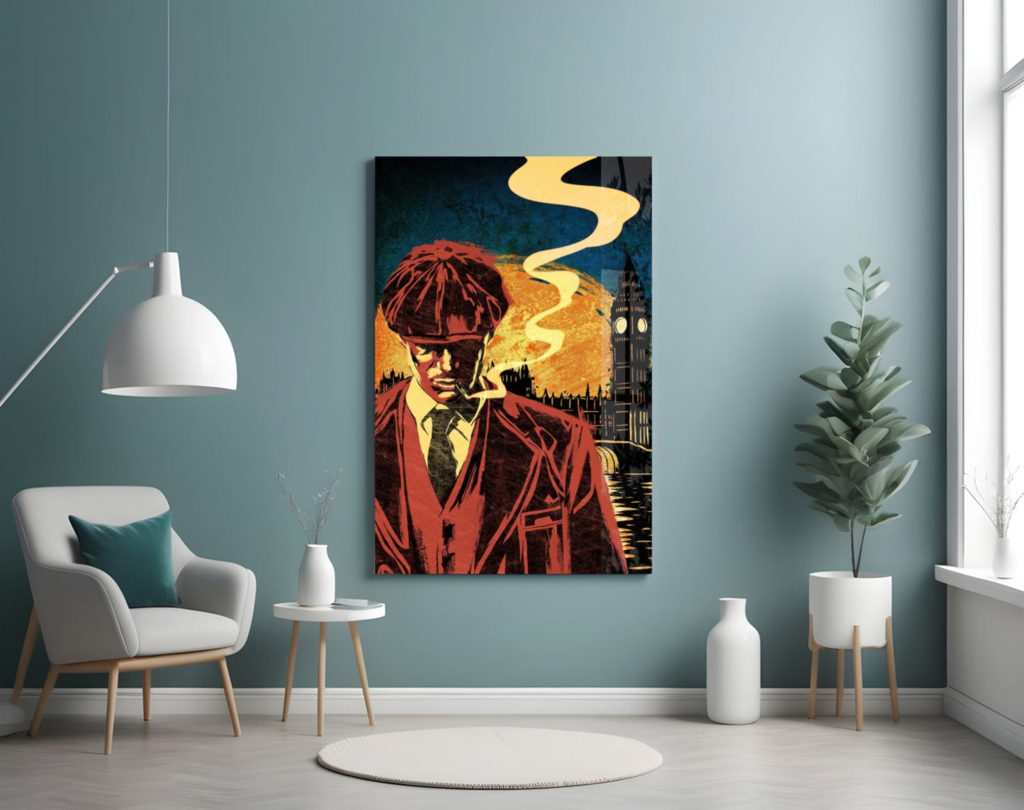 1920s Gangster Crew Glass Wall Art