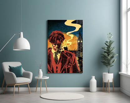 1920s Gangster Crew Glass Wall Art