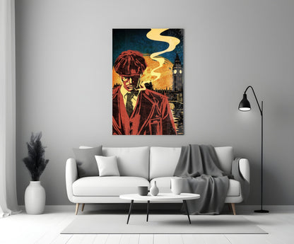 1920s Gangster Crew Glass Wall Art