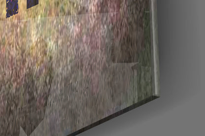 No Pain No Gain Grunge Glass Wall Art
