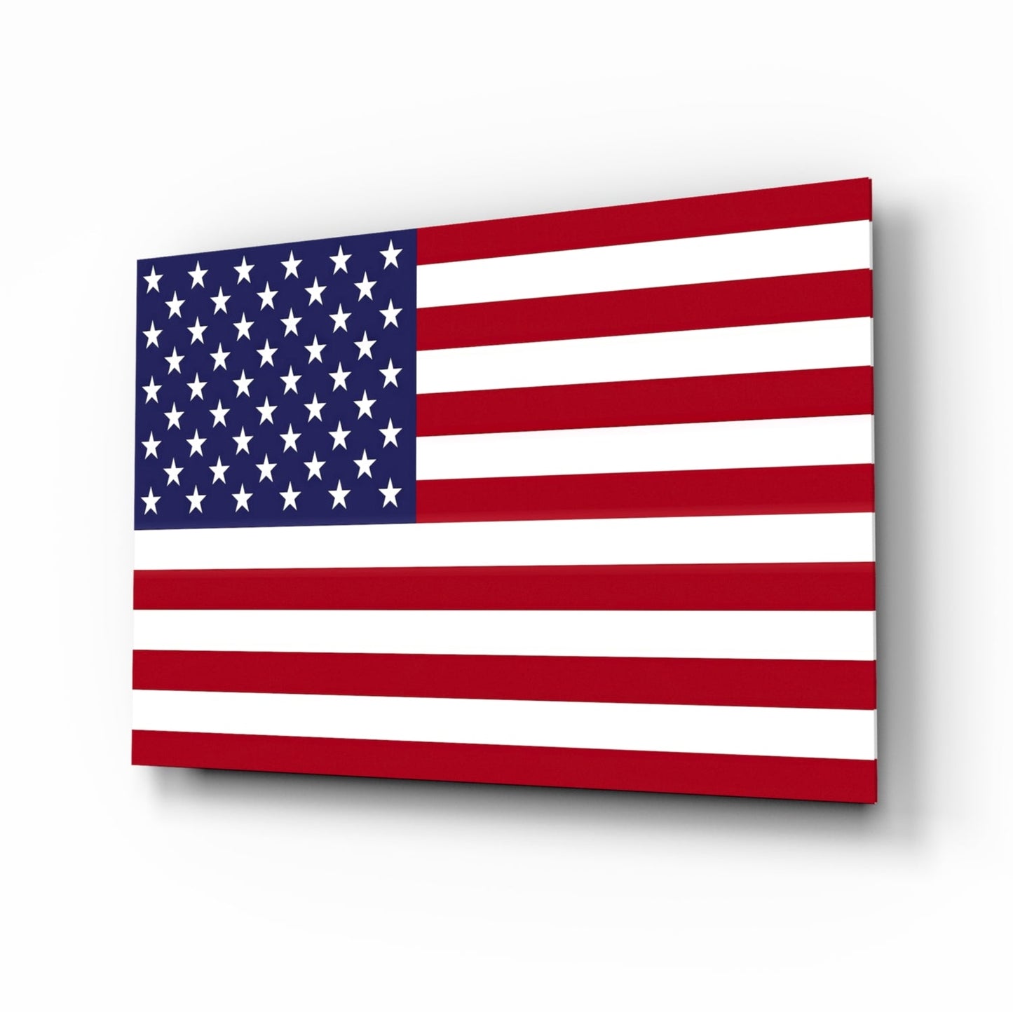 Stars and Stripes Flag Glass Wall Art