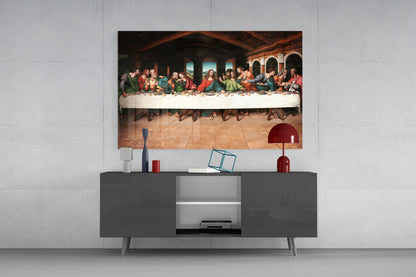 The Last Supper Remastered Glass Wall Art