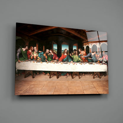 The Last Supper Remastered Glass Wall Art