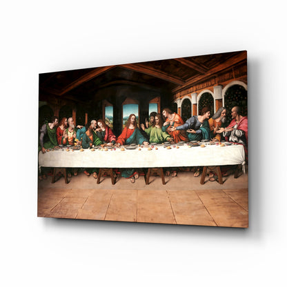 The Last Supper Remastered Glass Wall Art