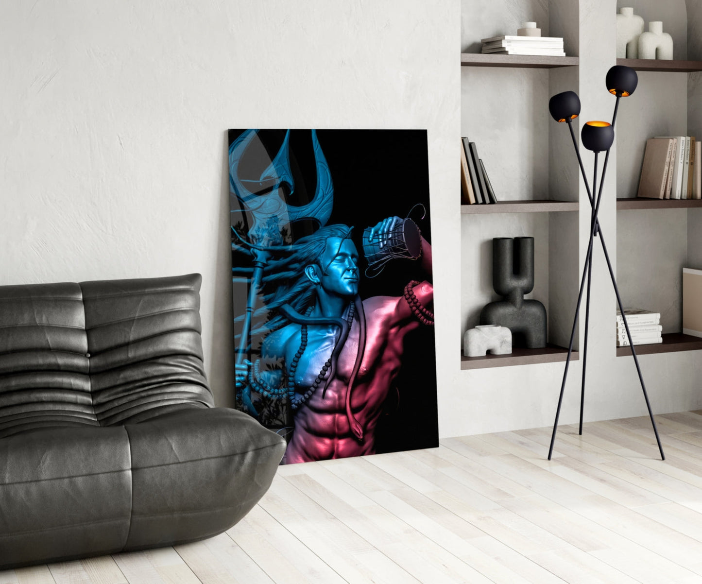 Lord Shiva Mahadev Glass Wall Art