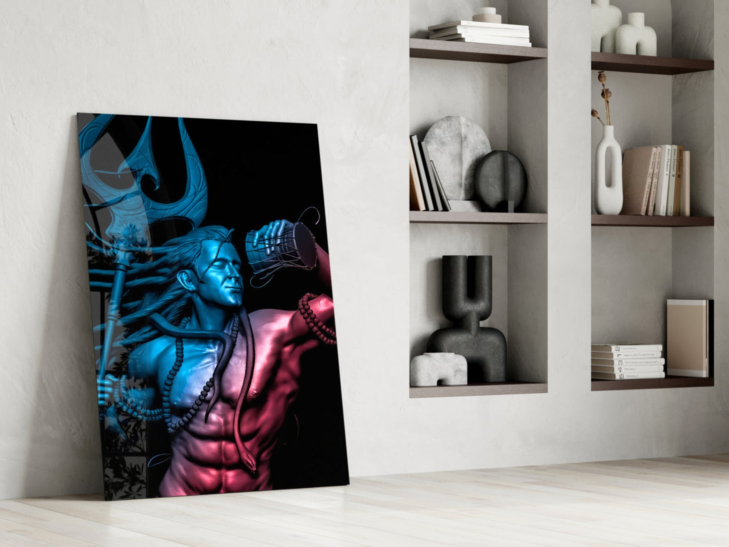 Lord Shiva Mahadev Glass Wall Art