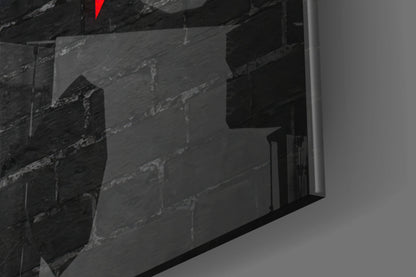 No Pain No Gain Graffiti Glass Wall Art