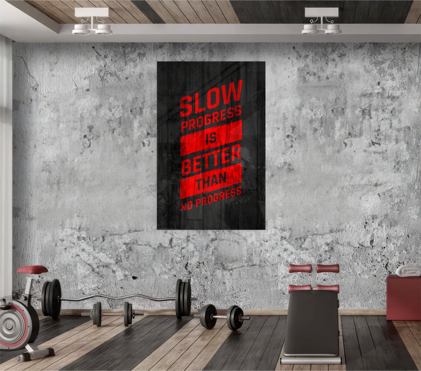 Slow Progress Glass Wall Art