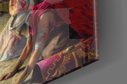 Christ Among Soldiers Glass Wall Art