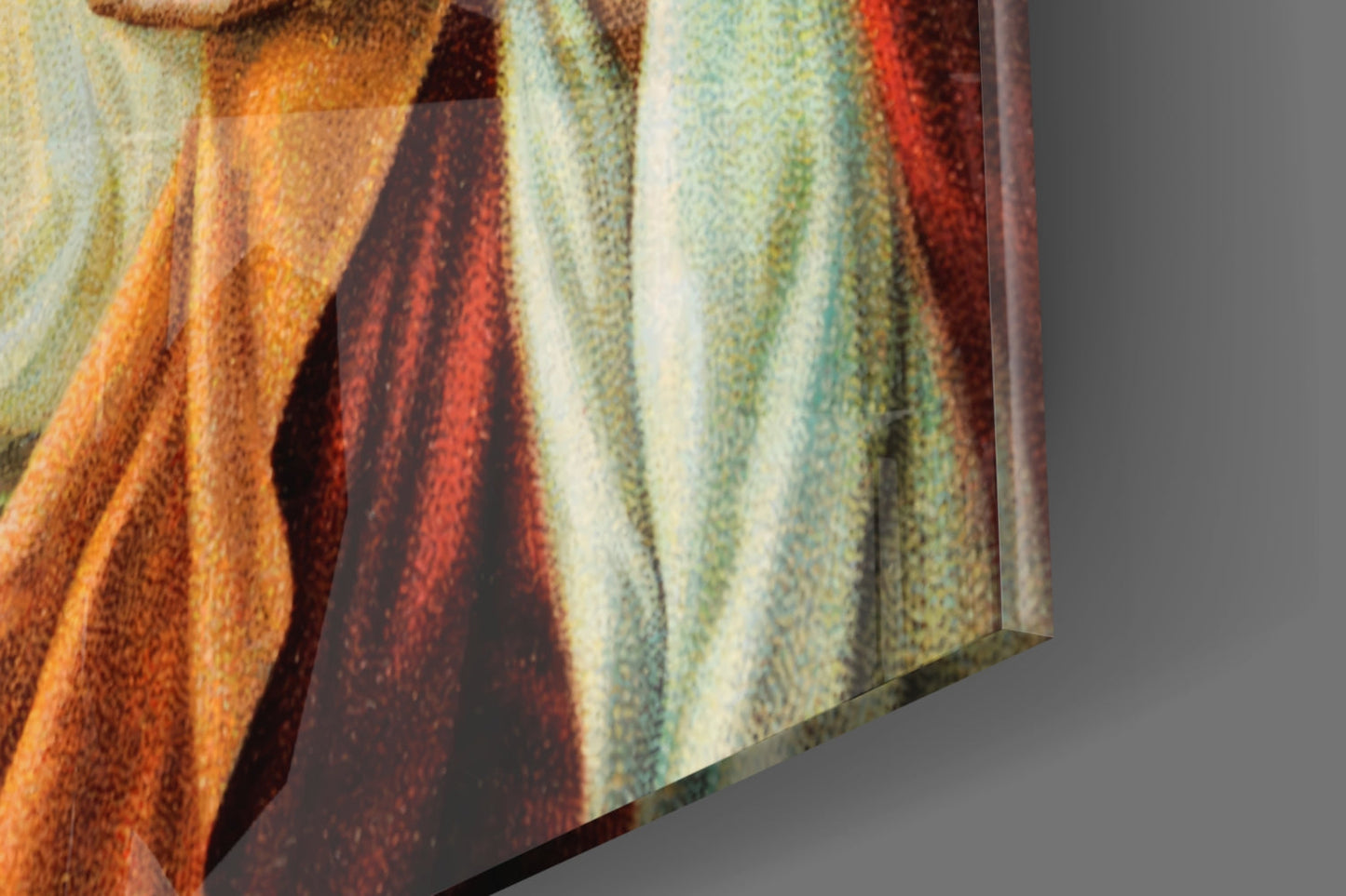 Sacred Heart of Jesus Glass Wall Art