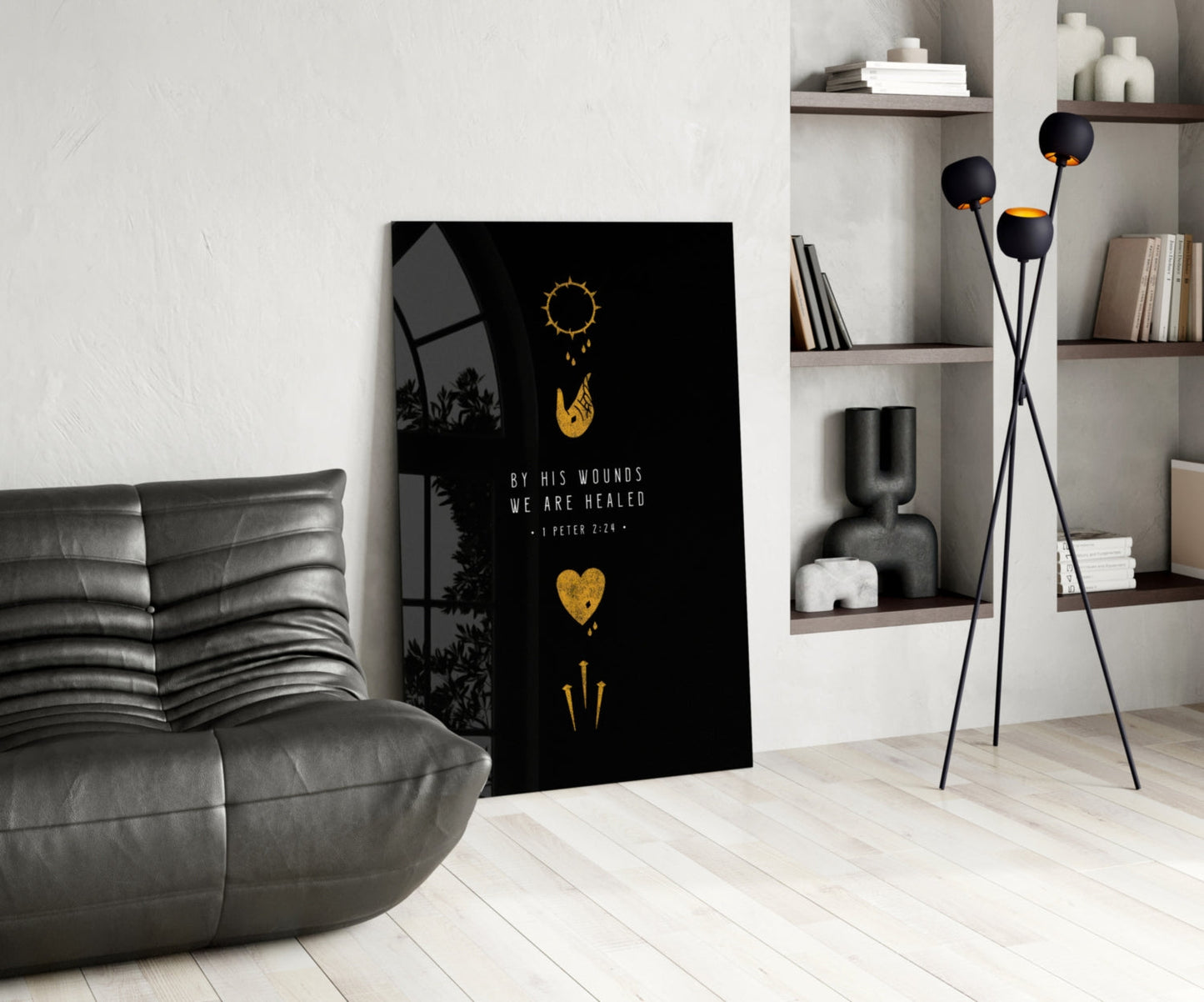 We Are Healed Glass Wall Art