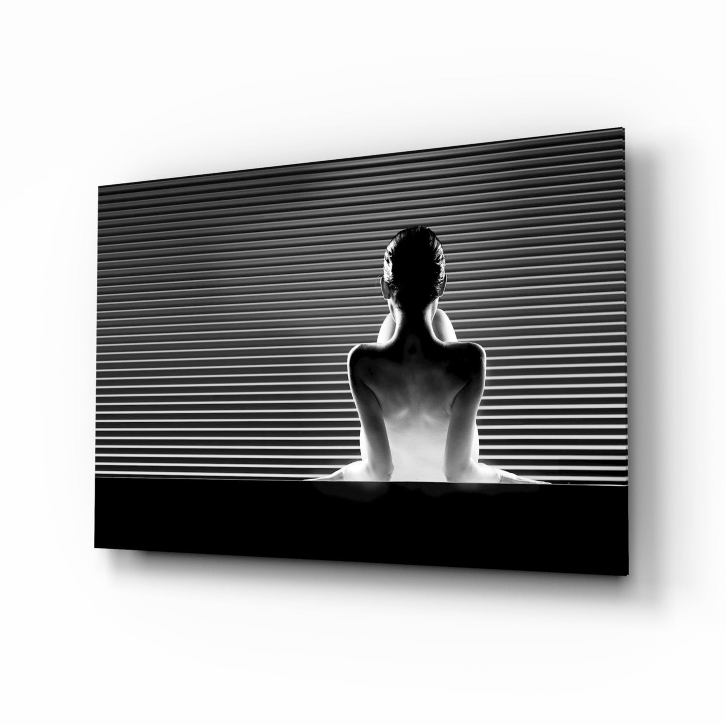Against the Wall glass wall art