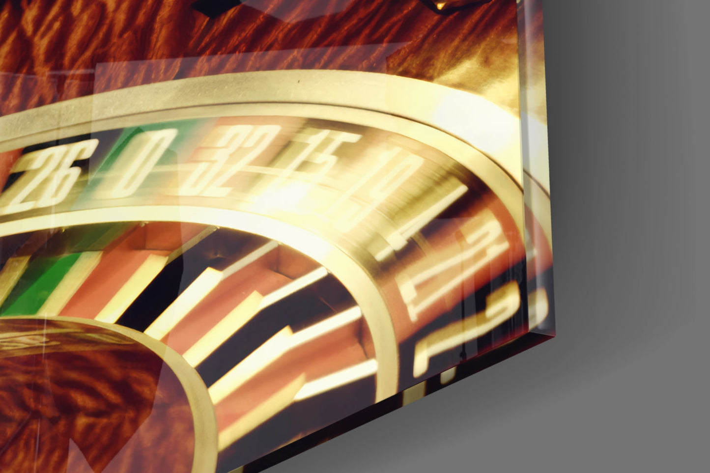 Casino Roulette Glass Wall Art
