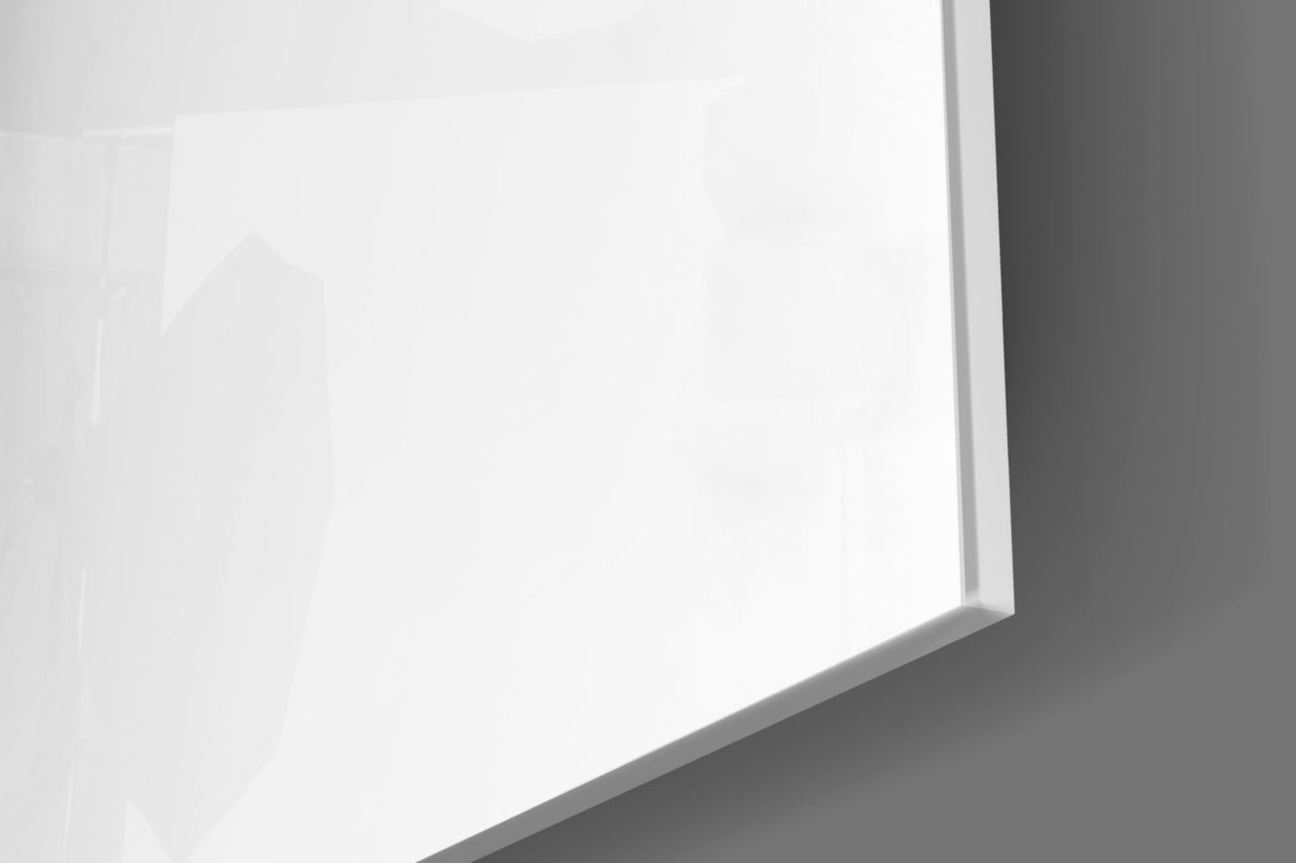 Woman in Fog Glass Wall Art