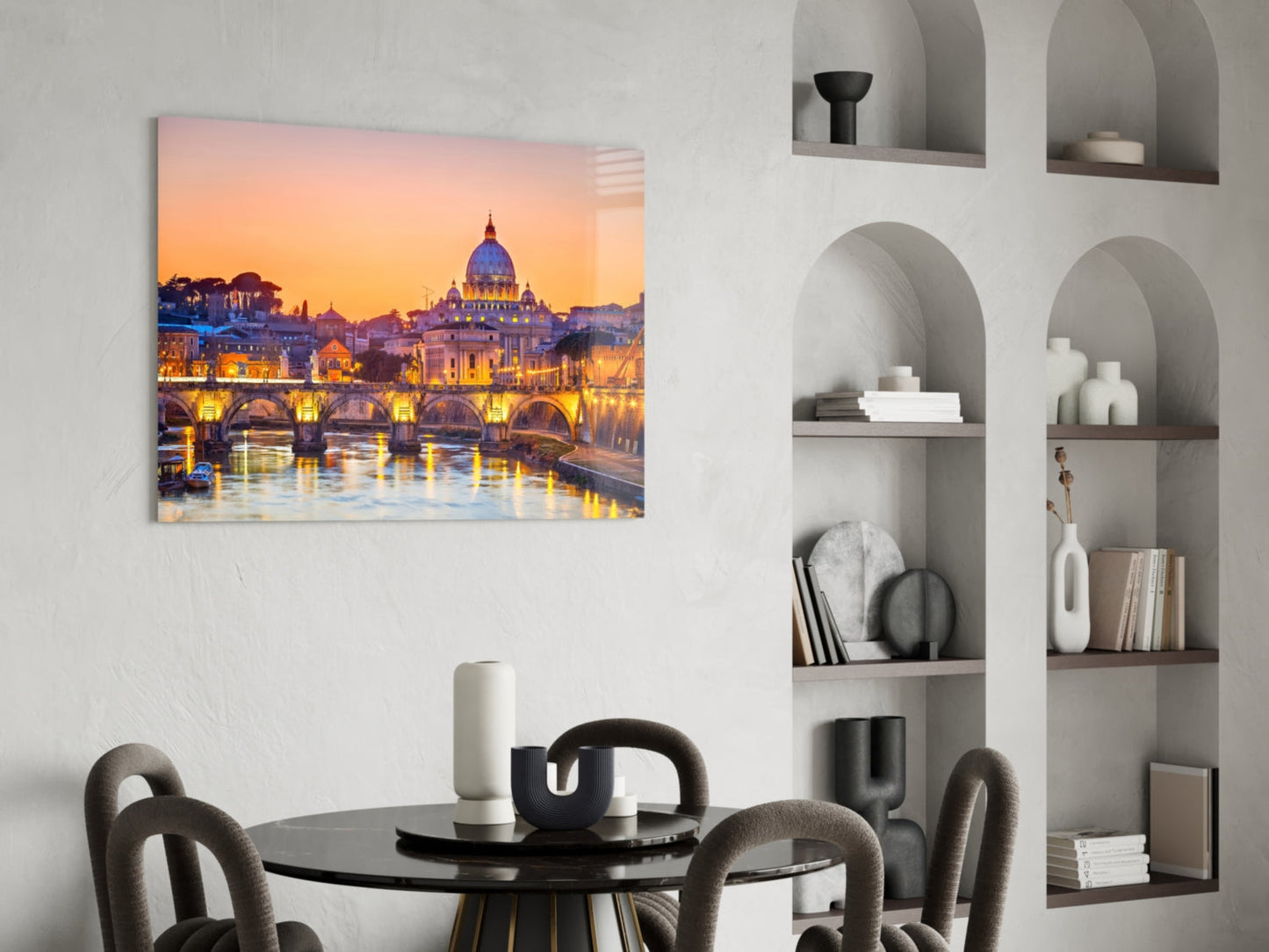 St. Peter's Basilica Glass Wall Art