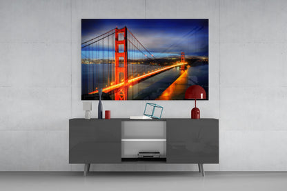 Golden Gate Bridge Glass Wall Art