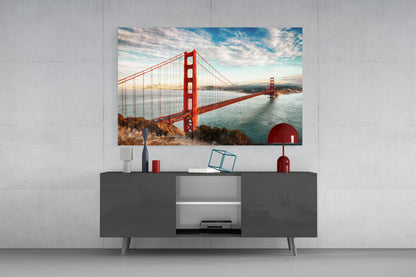 Golden Gate Bridge Glass Wall Art
