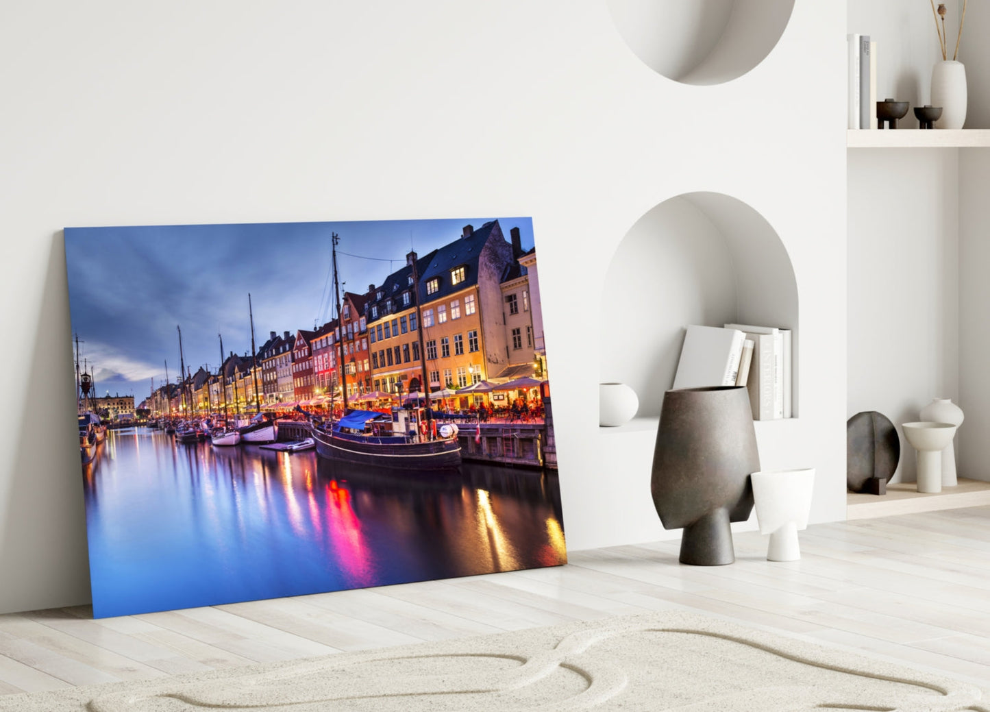 Nyhavn Copenhagen Glass Wall Art