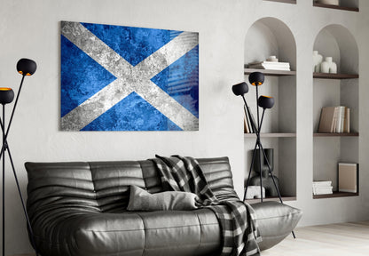 Scotland Flag Glass Wall Art