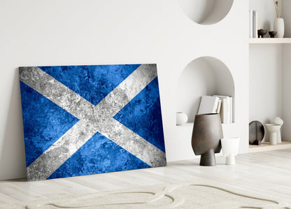 Scotland Flag Glass Wall Art