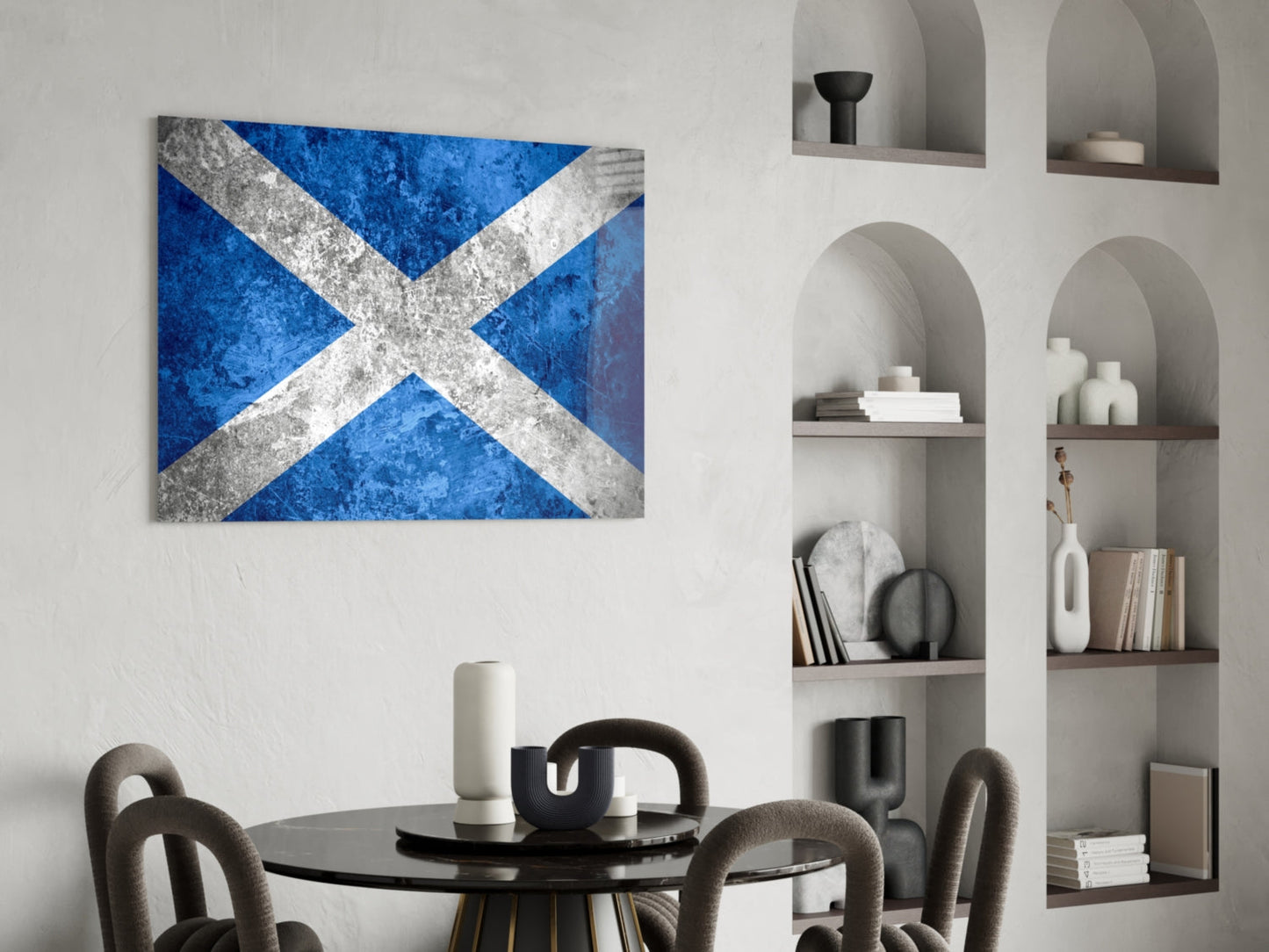Scotland Flag Glass Wall Art