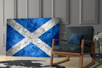 Scotland Flag Glass Wall Art