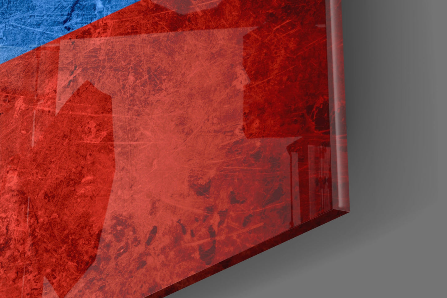 Russia Flag Glass Wall Art