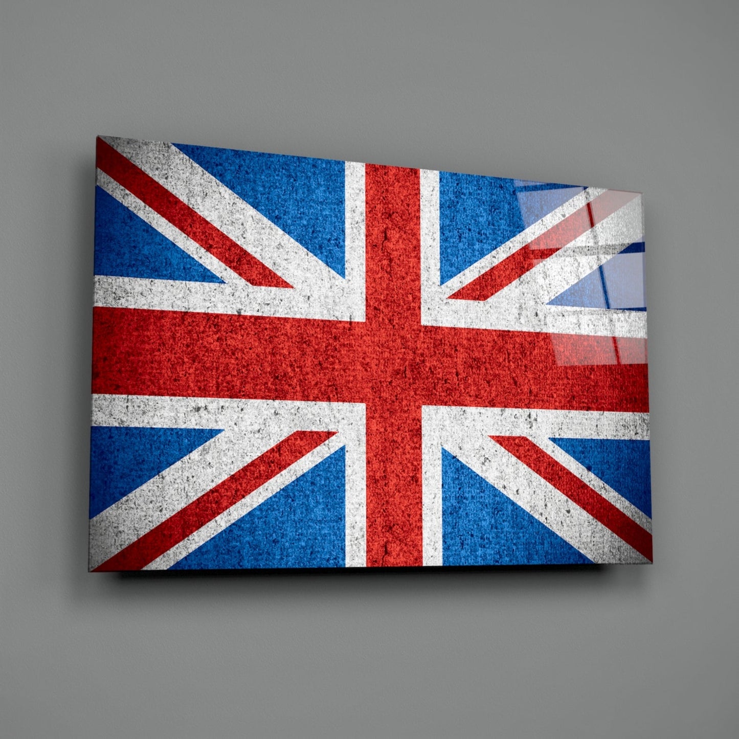 United Kingdom Flag Glass Wall Art