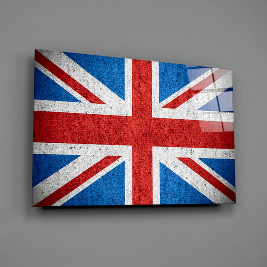 United Kingdom Flag Glass Wall Art