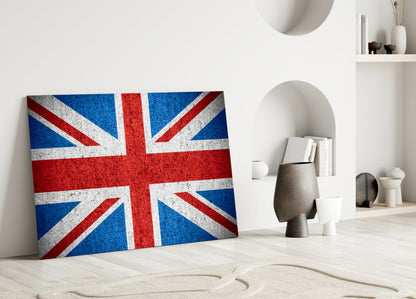 United Kingdom Flag Glass Wall Art