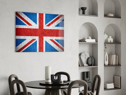 United Kingdom Flag Glass Wall Art