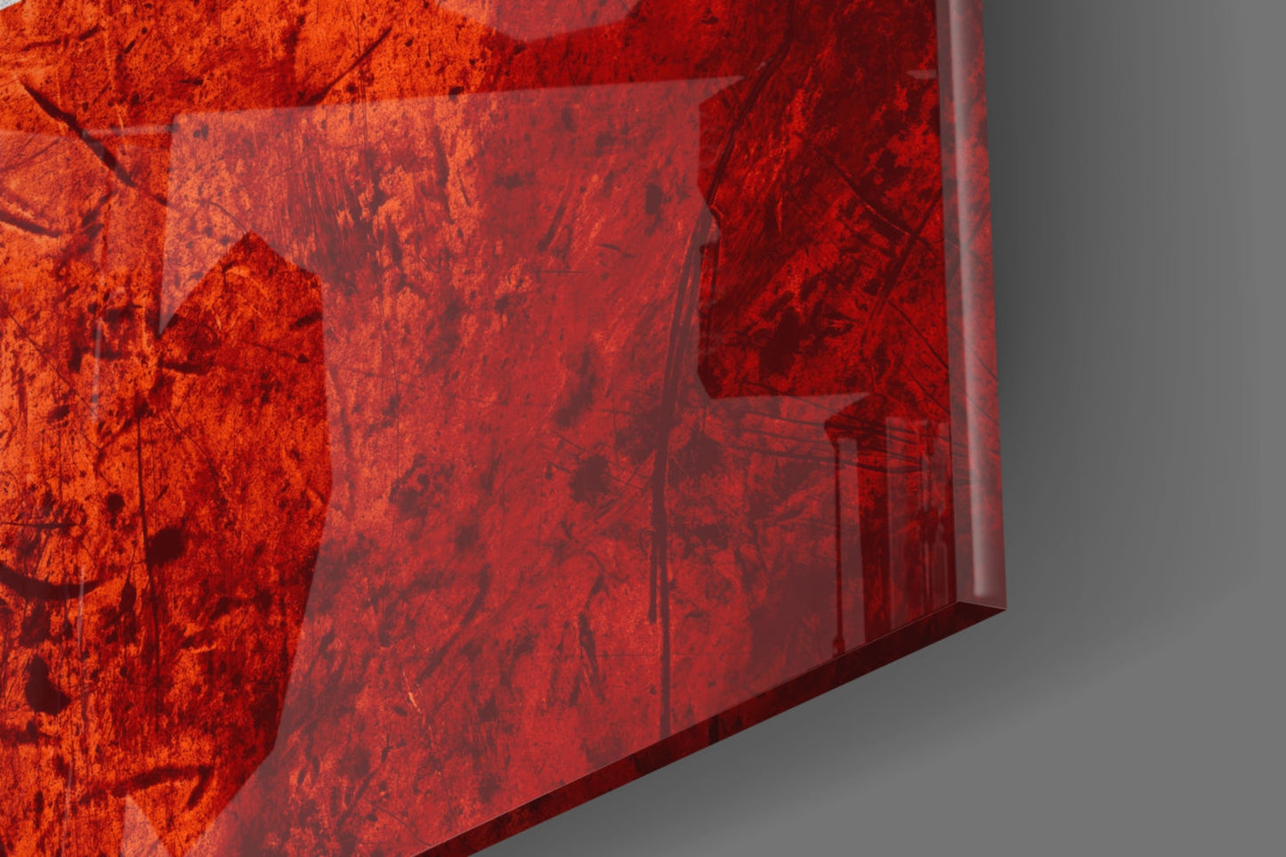 Flag of Switzerland Rustic Stone Glass Wall Art