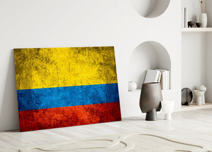 Flag of Colombia Glass Wall Art