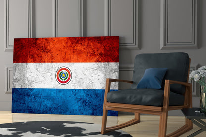 Paraguay Flag Glass Wall Art