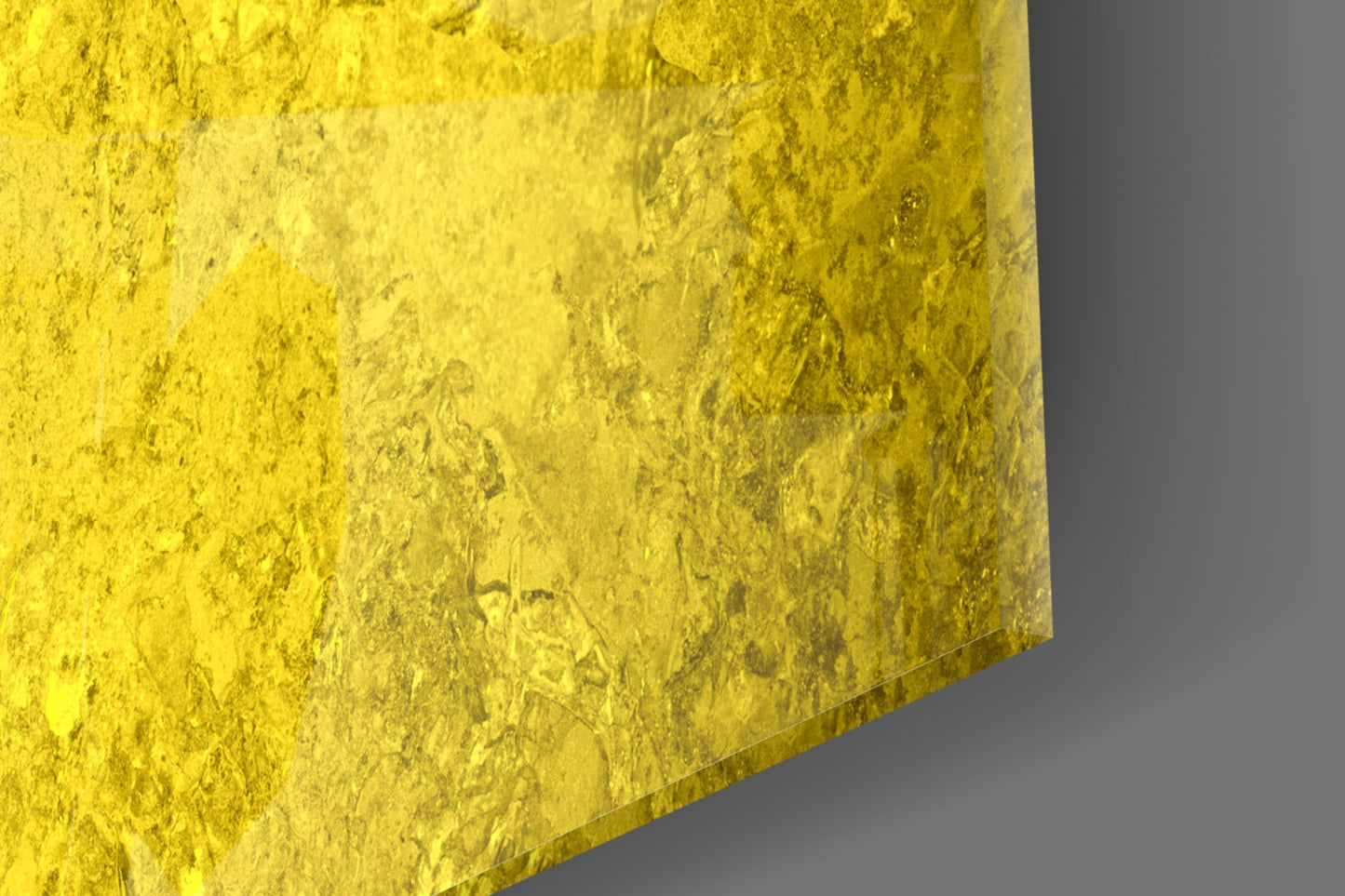 Flag of Ukraine Rustic Stone Glass Wall Art