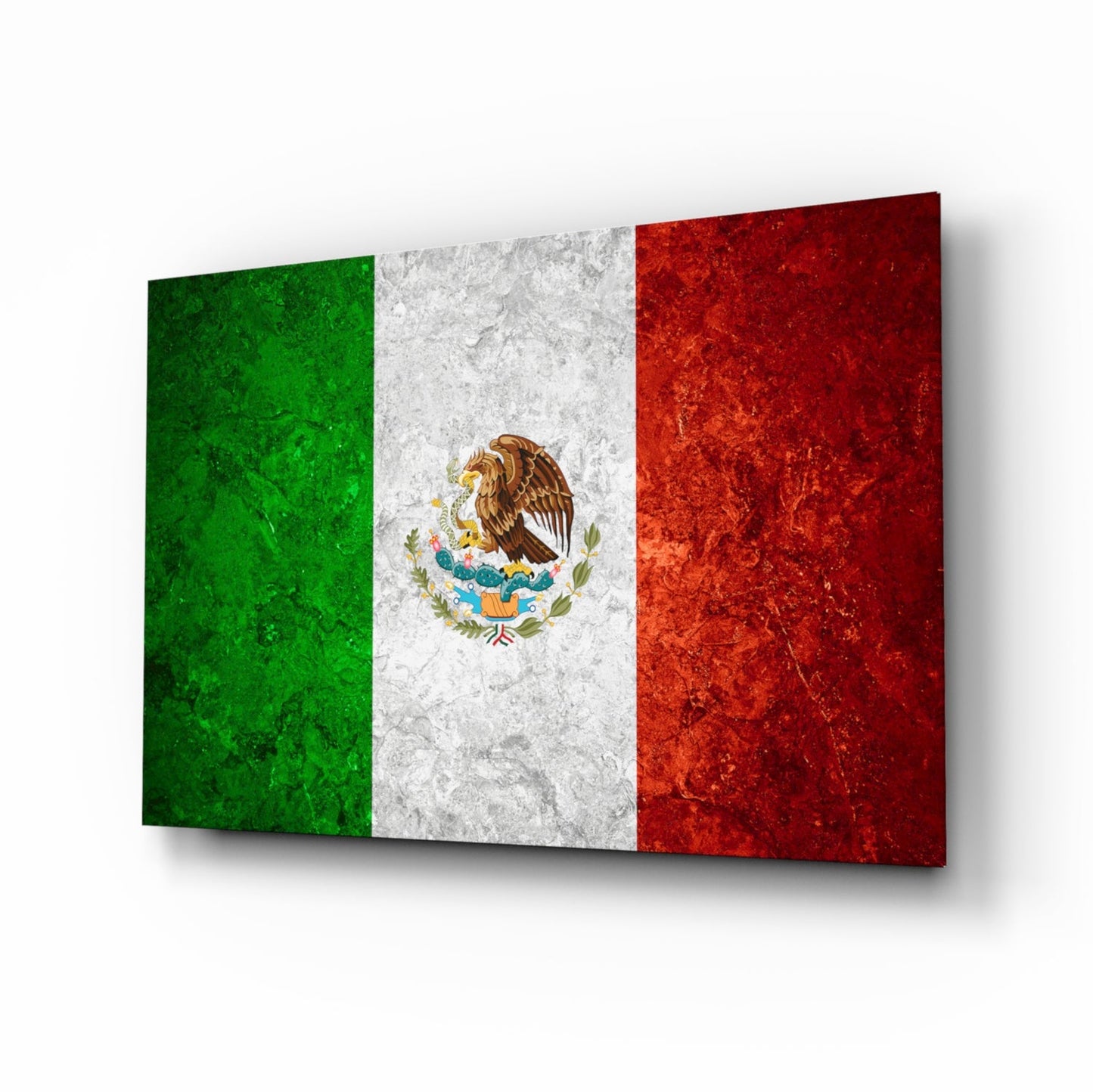 Flag of Mexico glass wall art