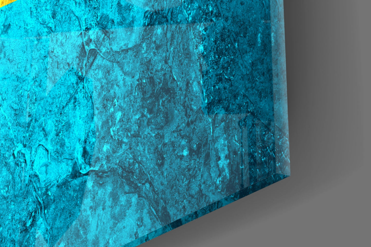 Flag of Bahamas Rustic Stone Glass Wall Art