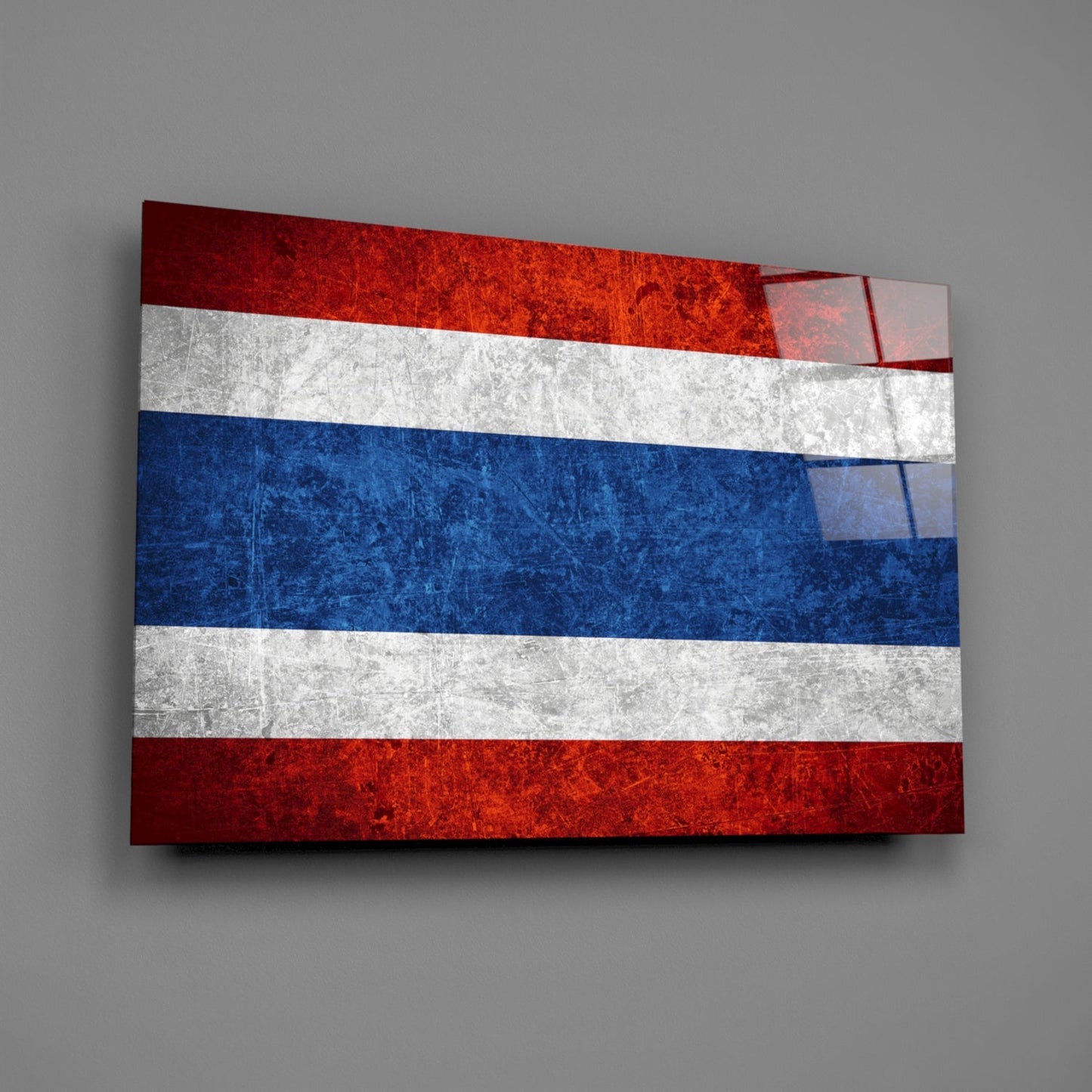 Flag of Thailand Glass Wall Art