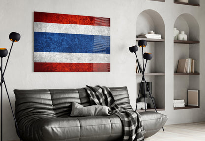 Flag of Thailand Glass Wall Art