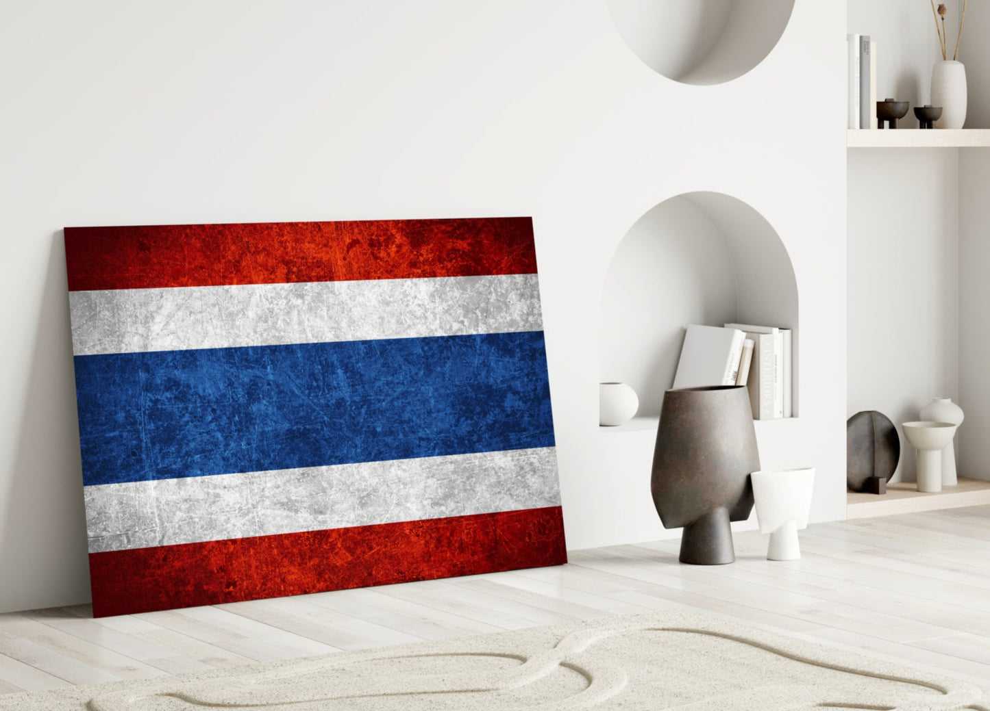Flag of Thailand Glass Wall Art