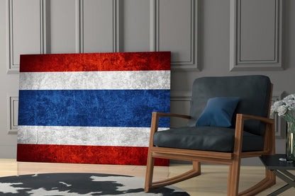 Flag of Thailand Glass Wall Art