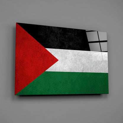 Flag of Palestine Glass Wall Art