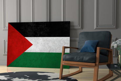 Flag of Palestine Glass Wall Art