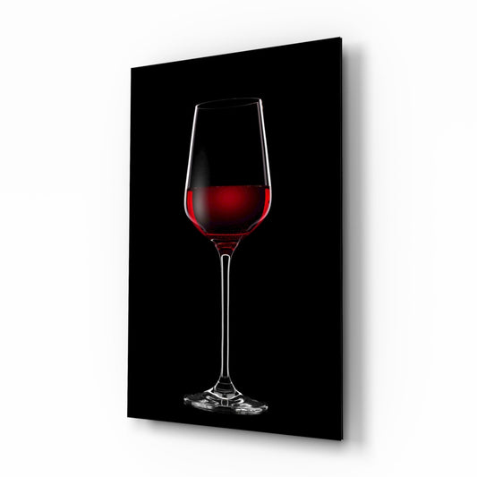 Wine still life design printed on tempered glass wall art