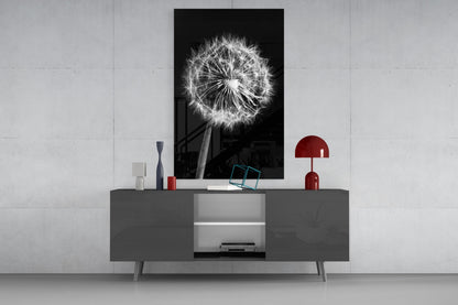 Dandelion Glass Wall Art