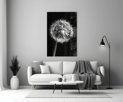 Dandelion Glass Wall Art