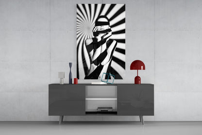 Censored Portrait Glass Wall Art