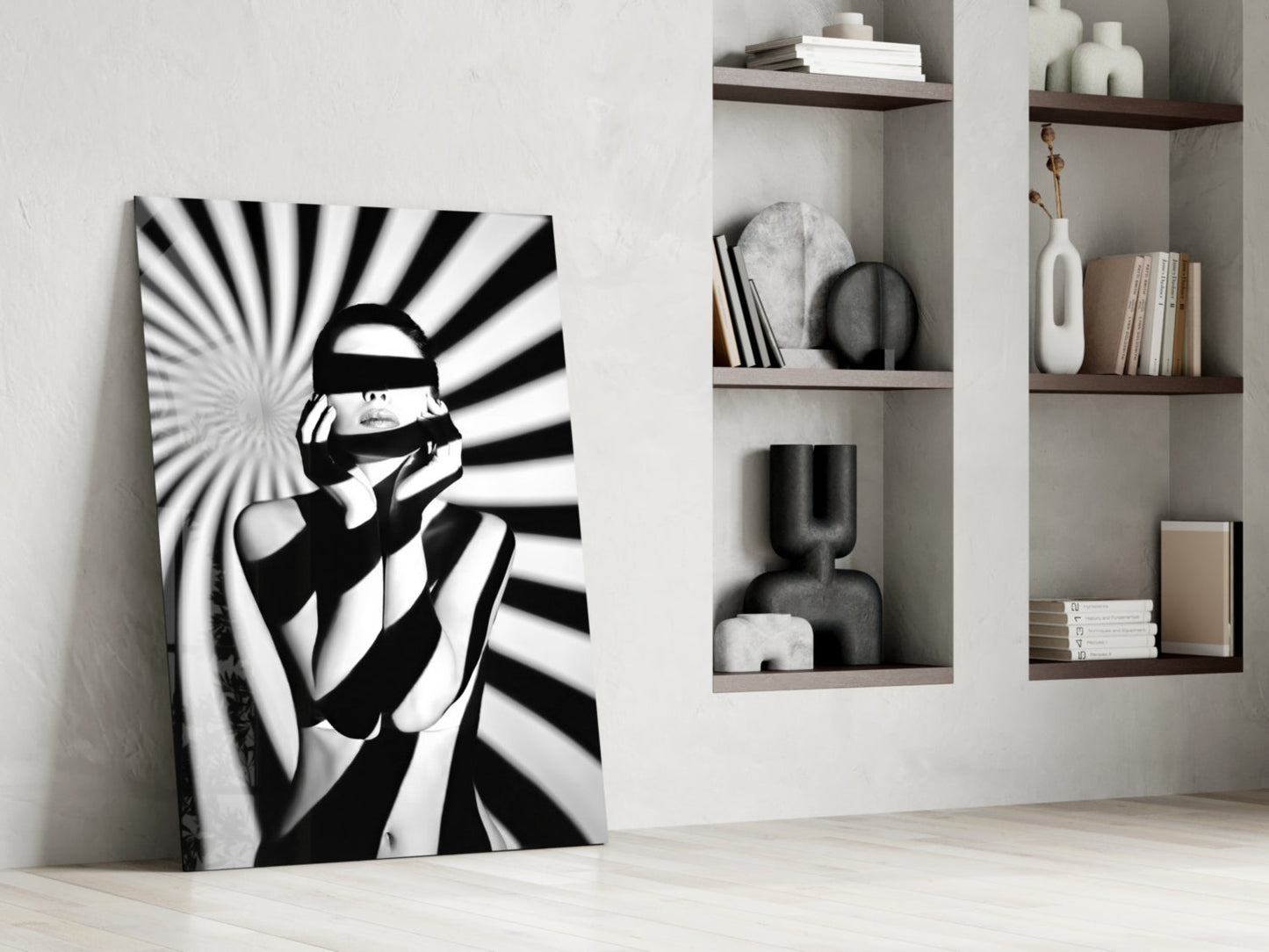 Censored Portrait Glass Wall Art