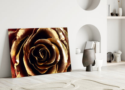 Rose Glass Wall Art